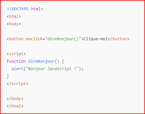 Ton premier JavaScript