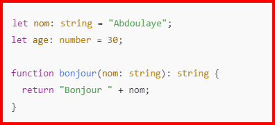 Et TypeScript dans tout ça ?