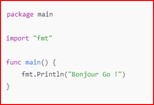 Ton premier programme Go