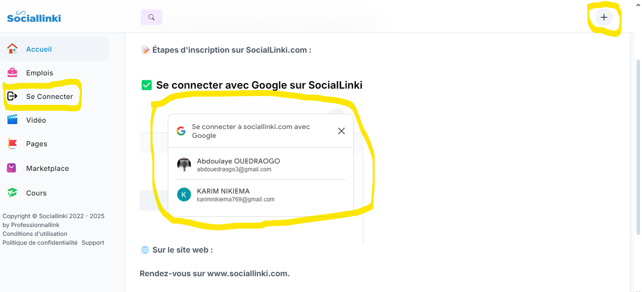 🔐 1. Connexion via le site web