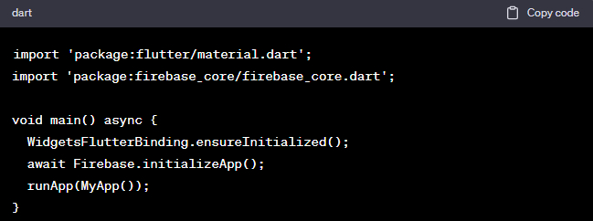 Initialisez Firebase (si vous utilisez Firebase)