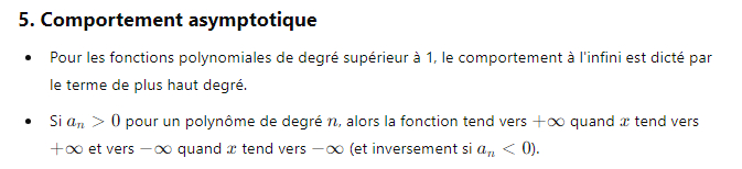 5. Comportement asymptotique