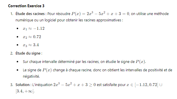 Correction Exercice 3