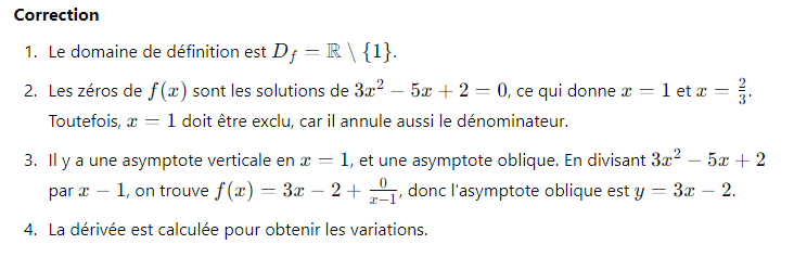 Correction de l'exercice